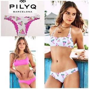 New. PILYQ Fresca reversible wave teeny bottoms . Large